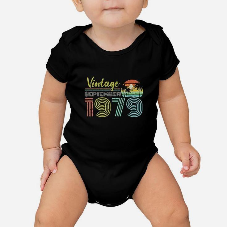 42nd Birthday Gift Vintage September 1979 Forty Years Old  Baby Onesie
