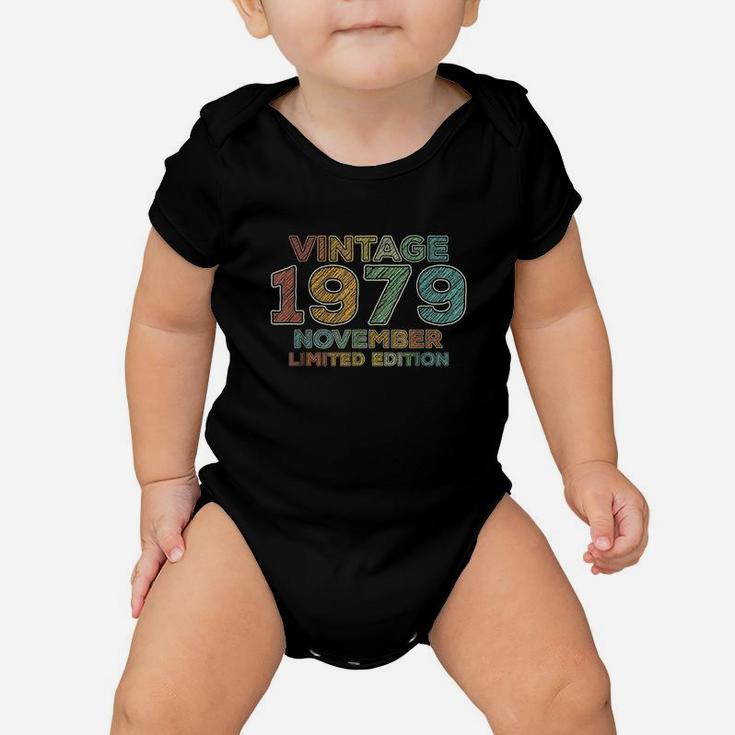 42nd Birthday Gift Vintage November 1979 Forty One Years Old  Baby Onesie