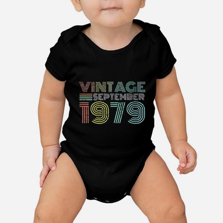 42nd Birthday Gift Vintage September 1979 Forty Years Old  Baby Onesie