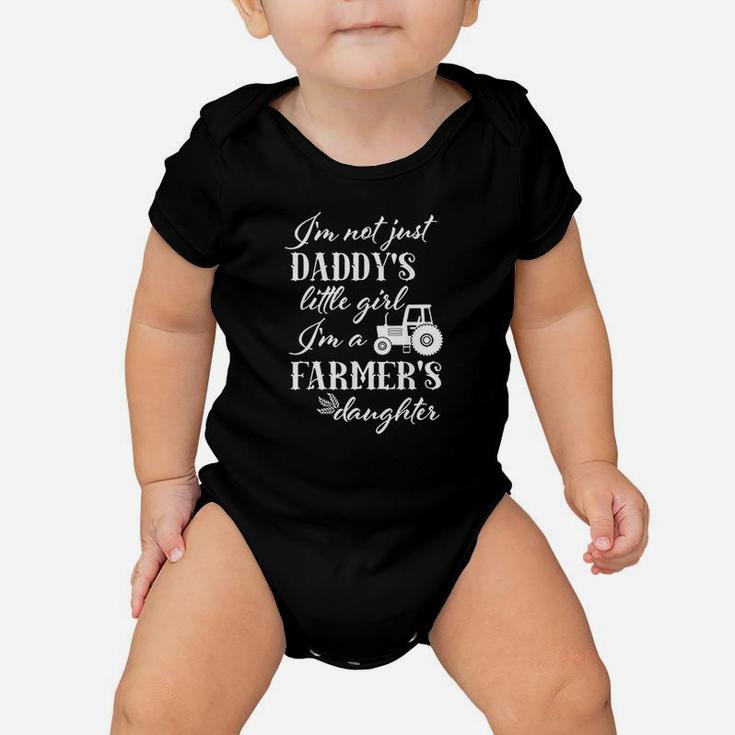 Daddys Little Girl Farm Tractor Baby Onesie