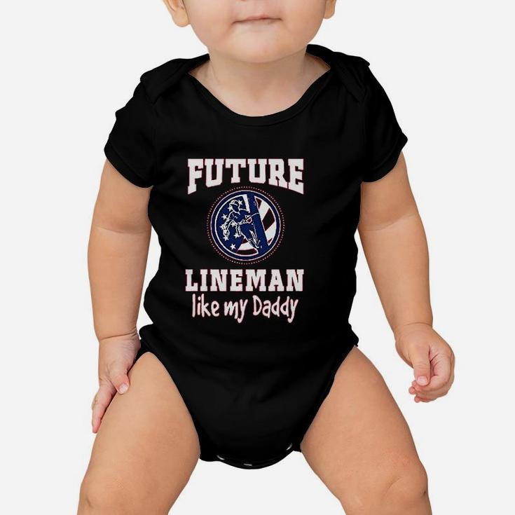 Future Lineman Like Daddy Baby, best christmas gifts for dad Baby Onesie