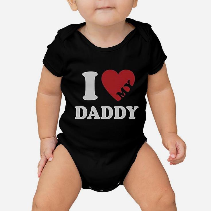 I Heart Love My Daddy Boy Girl Gift For Father Baby Onesie