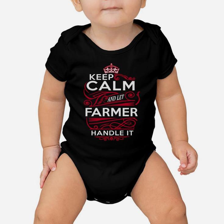 Keep Calm And Let Farmer Handle It - Farmer Tee Shirt, Farmer Shirt, Farmer Hoodie, Farmer Family, Farmer Tee, Farmer Name, Farmer Kid, Farmer Sweatshirt Baby Onesie