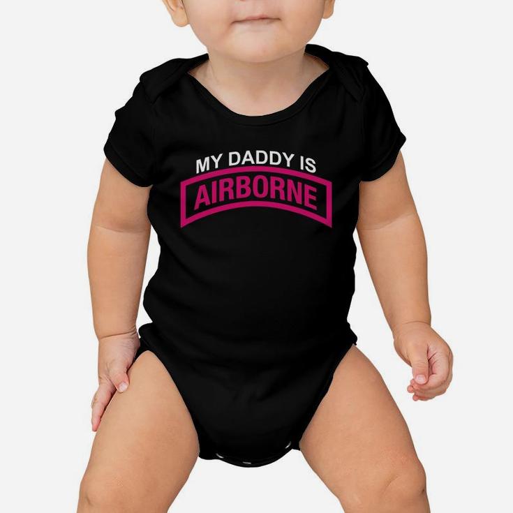 My Daddy Is A Us Army Airborne Paratrooper Baby Onesie