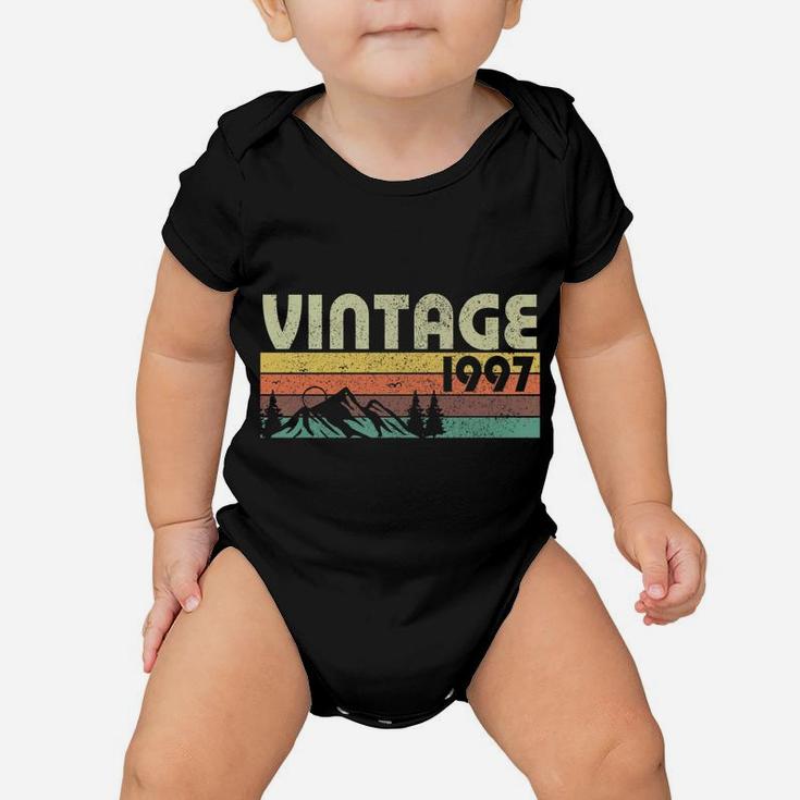 Retro Vintage 1997 Graphics 22nd Birthday Gift 22 Years Old Baby Onesie