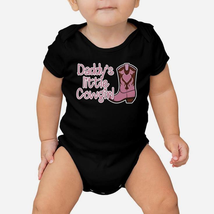 Womens Cute Daddys Little Cowgirl Country Girl Funny Kids Baby Onesie