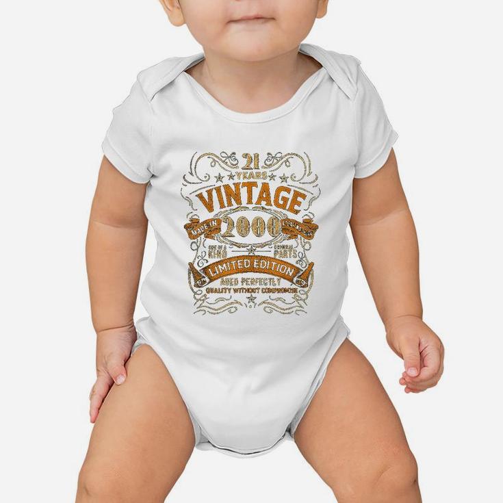 Born In 2000 Vintage 22nd Birthday Gift Party 22 Years Old  Baby Onesie