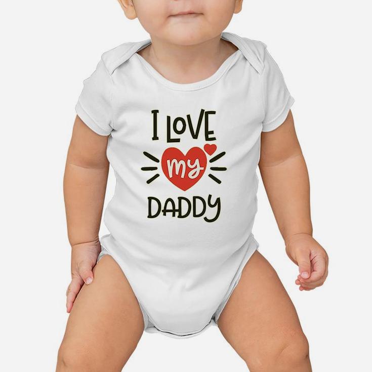 I Heart My Daddy, best christmas gifts for dad Baby Onesie