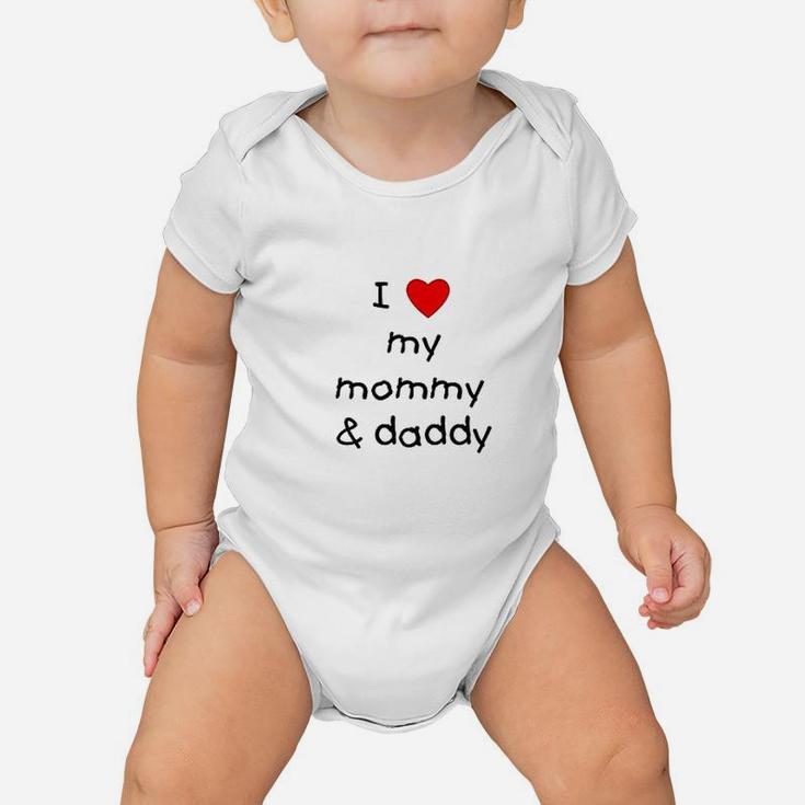 I Love My Mommy Daddy Gifts For Mommy Great Baby Onesie