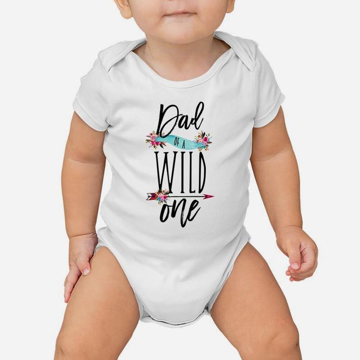 Mens Dad Of A Wild One Boho 1st Birthday Daddy Family Gift  Baby Onesie