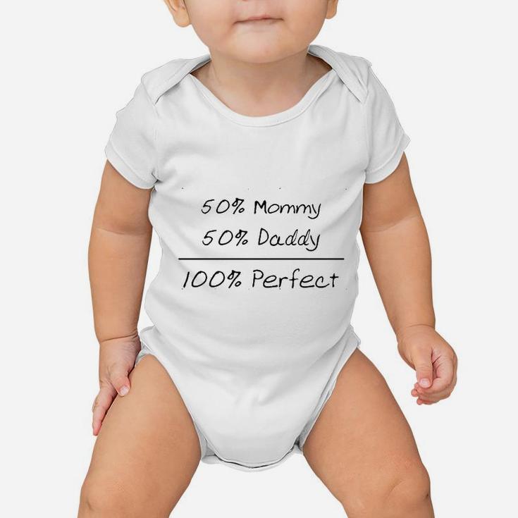 Mommy Daddy Perfect Mom Dad, dad birthday gifts Baby Onesie