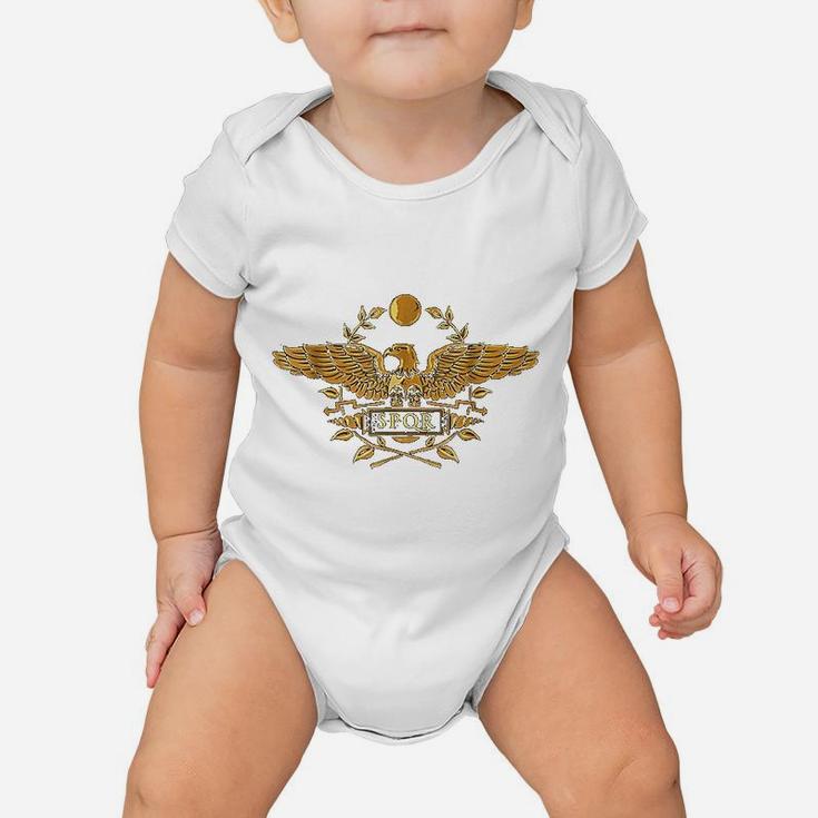 Roman Empire Gold Eagle Vintage History Baby Onesie