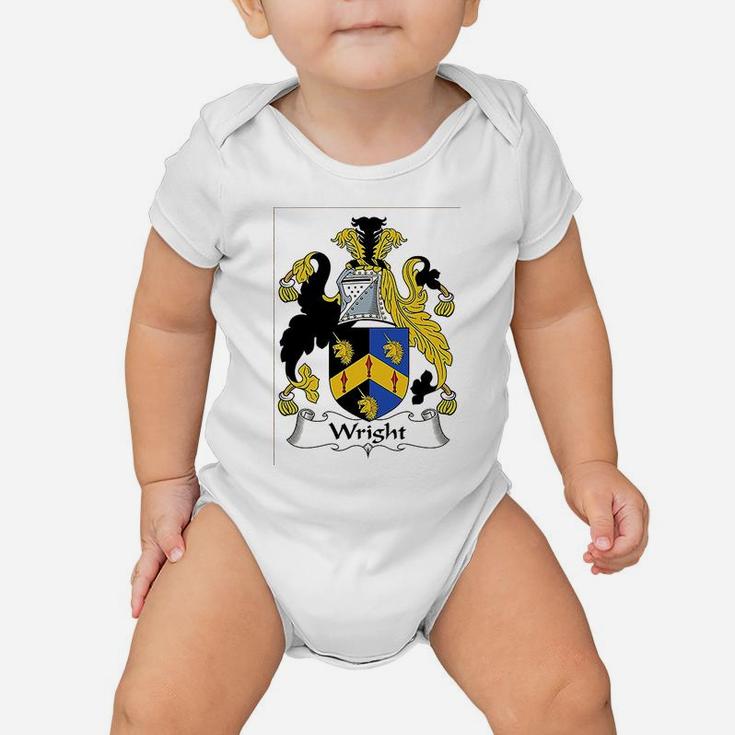 Wright Coat Of Arms Wright Family Crest Baby Onesie